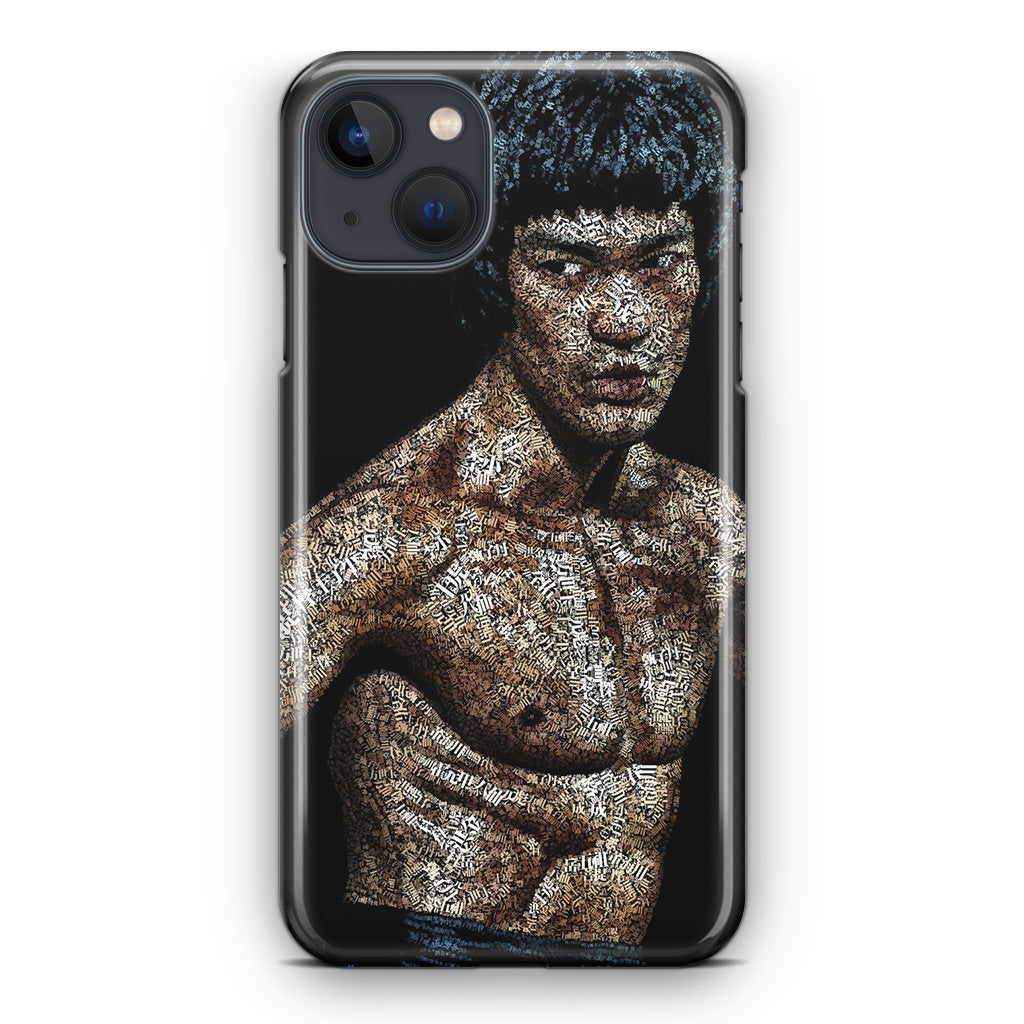 Bruce Lee Typograph iPhone 13 / 13 mini Case