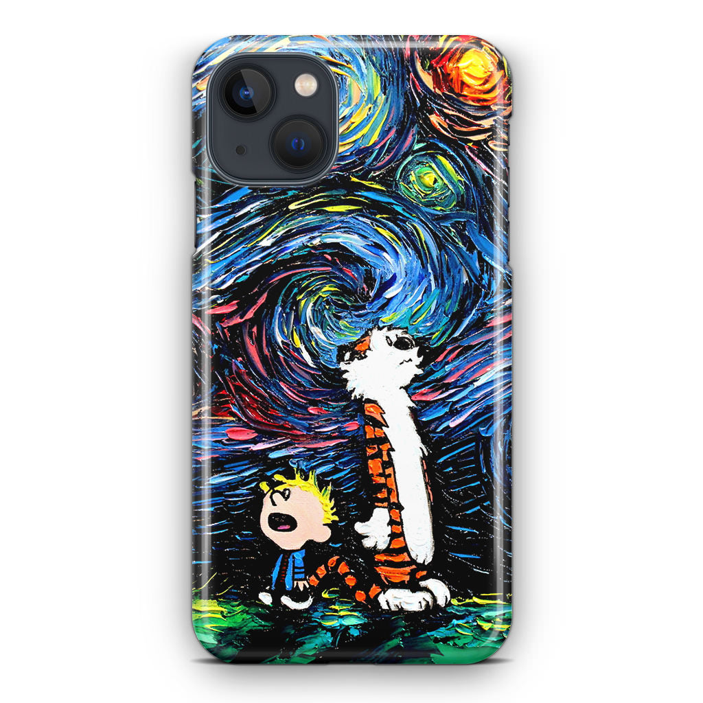 Calvin Art At Starry Night iPhone 13 / 13 mini Case