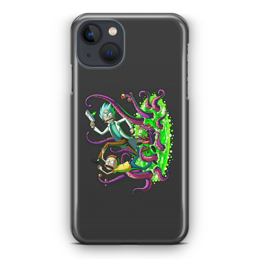 Rick And Morty Pass Through The Portal iPhone 13 / 13 mini Case