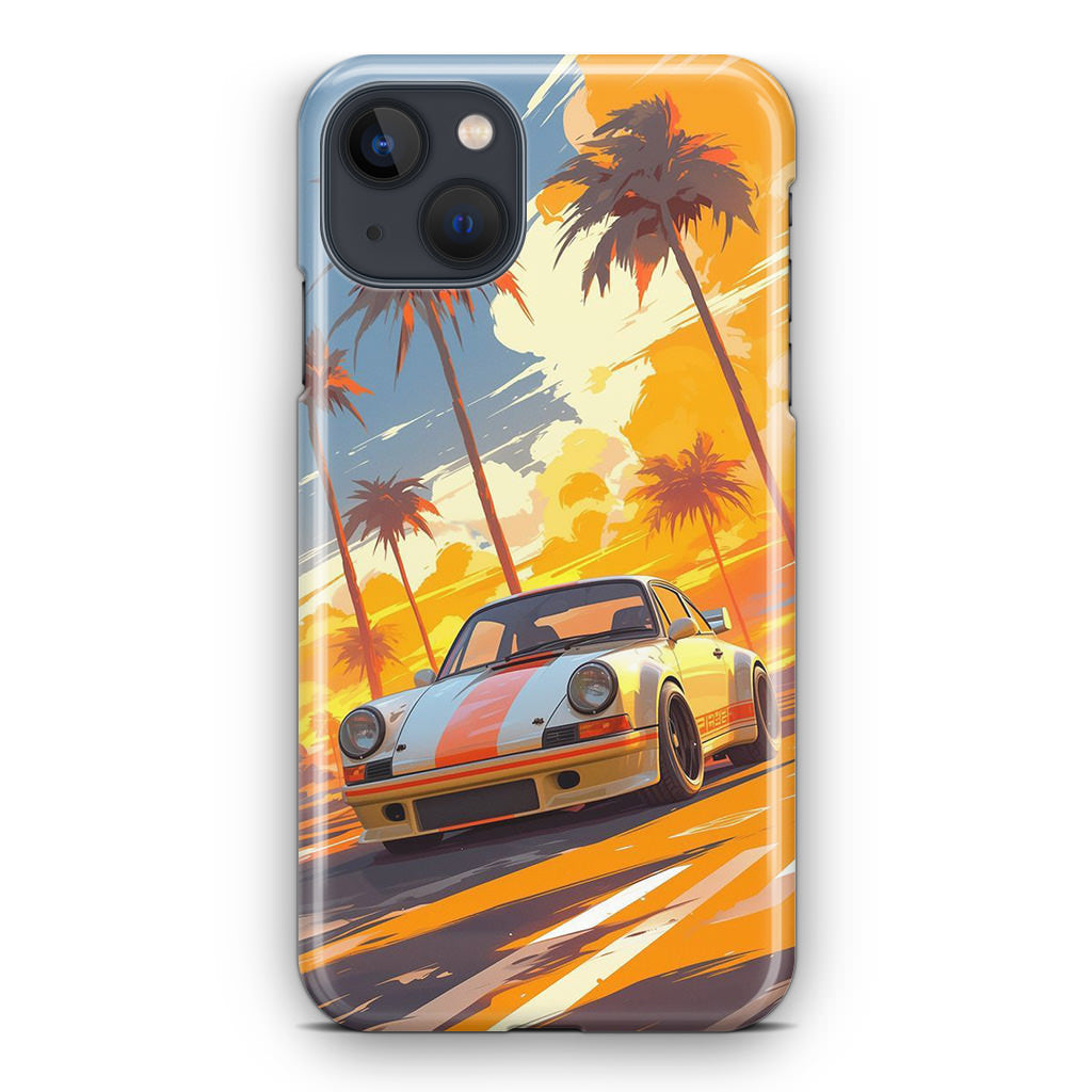 Turbo Dreams in Neon Palms iPhone 13 / 13 mini Case