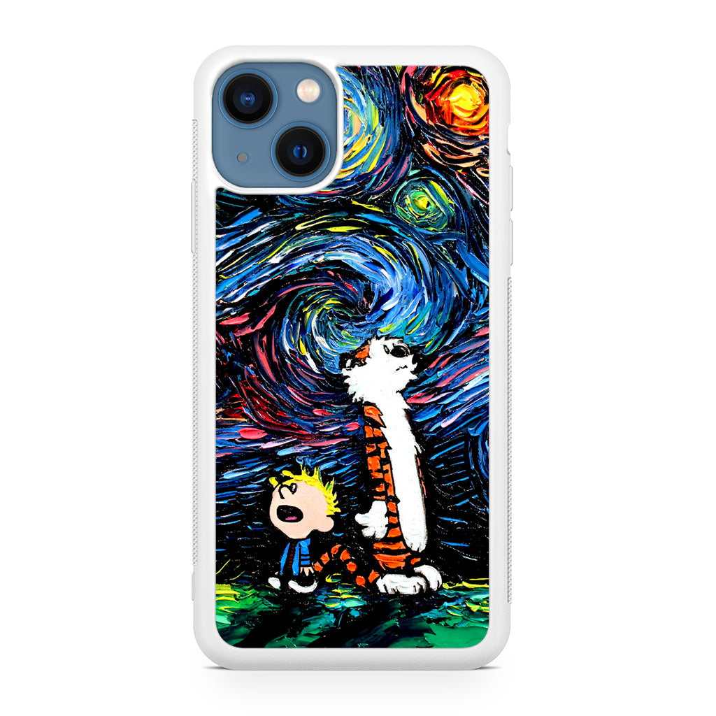 Calvin Art At Starry Night iPhone 13 / 13 mini Case