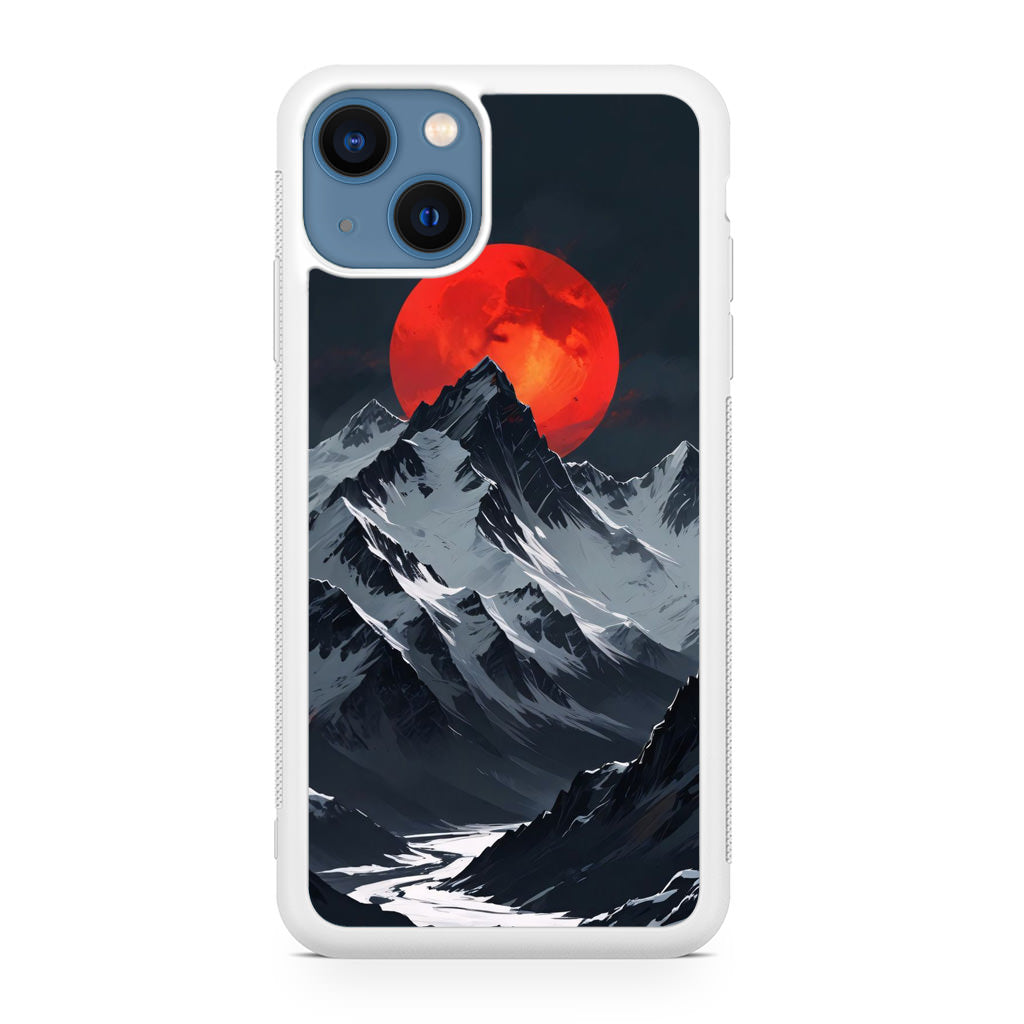 Crimson Eclipse The Mountain iPhone 13 / 13 mini Case