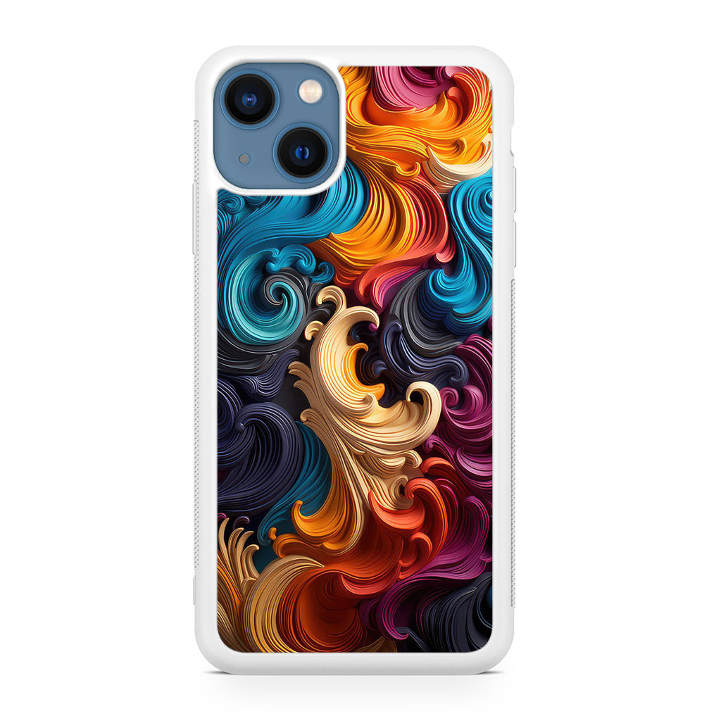 The Dance of Abstract Waves iPhone 13 / 13 mini Case