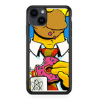 Homer Eats Donut iPhone 15 / 15 Plus Case