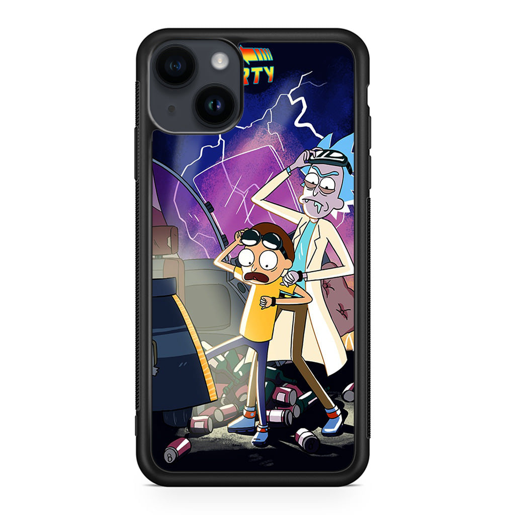 Rick And Morty Back To The Future iPhone 15 / 15 Plus Case
