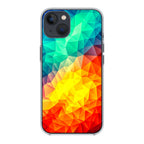 Abstract Multicolor Cubism Painting iPhone 14 / 14 Plus Case