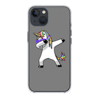Unicorn Dabbing Grey iPhone 15 / 15 Plus Case
