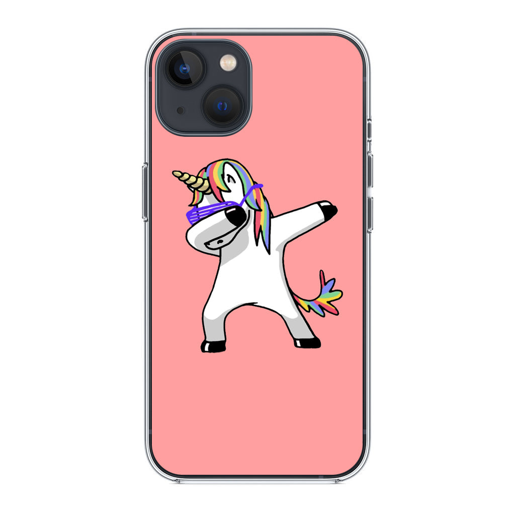 Unicorn Dabbing Pink iPhone 15 / 15 Plus Case