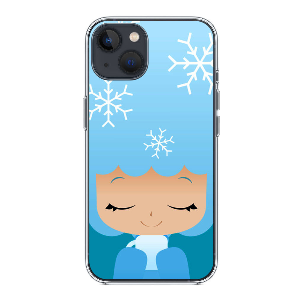 Winter Afro Girl iPhone 15 / 15 Plus Case