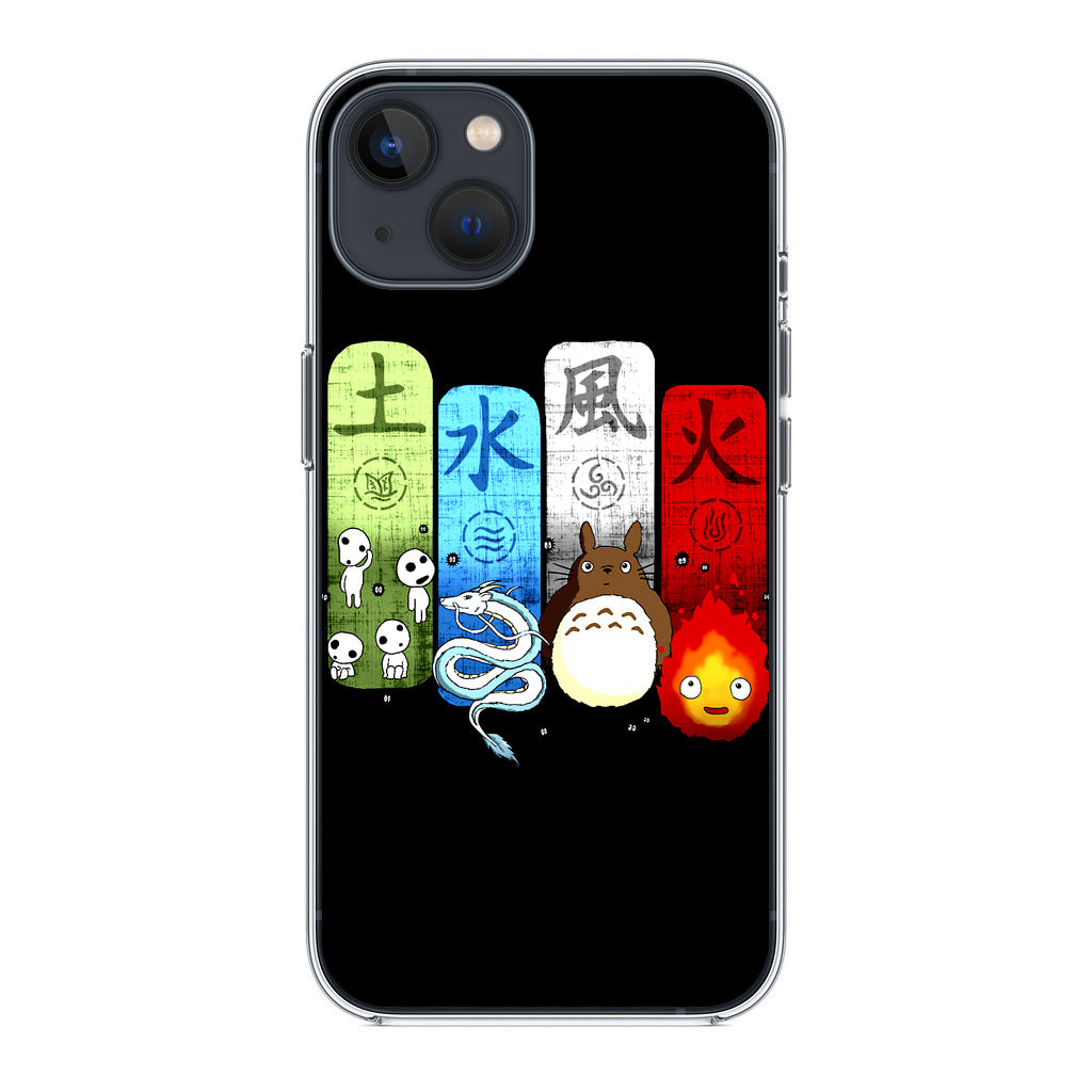 Ghibli Elemental Charms iPhone 15 / 15 Plus Case