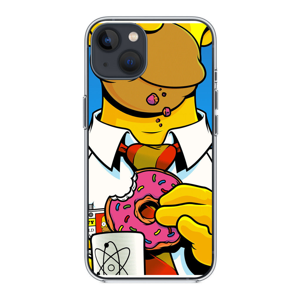 Homer Eats Donut iPhone 15 / 15 Plus Case