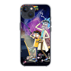 Rick And Morty Back To The Future iPhone 15 / 15 Plus Case
