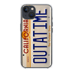 Back to the Future License Plate Outatime iPhone 14 / 14 Plus Case