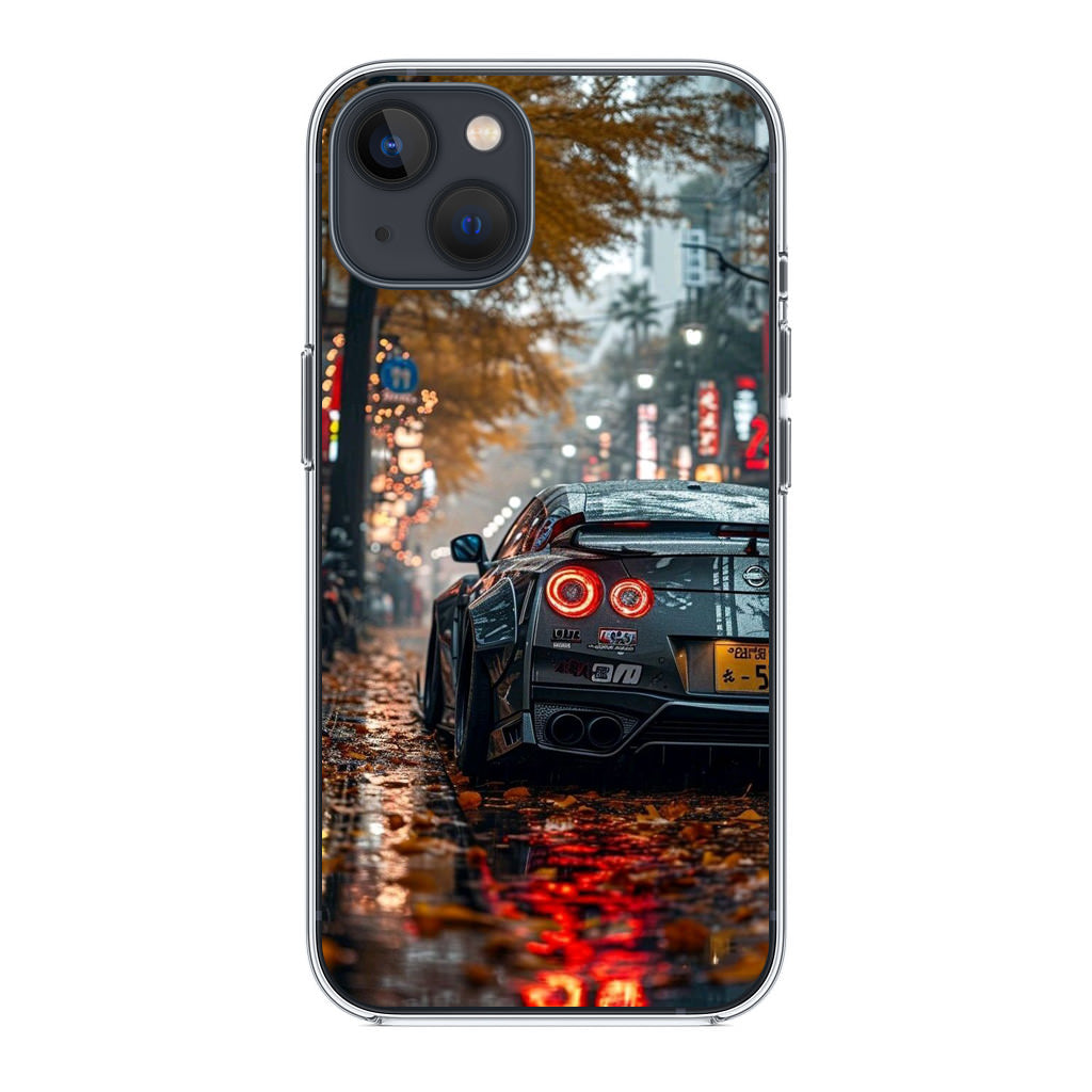 Neon Drift Autumn Streets iPhone 14 / 14 Plus Case