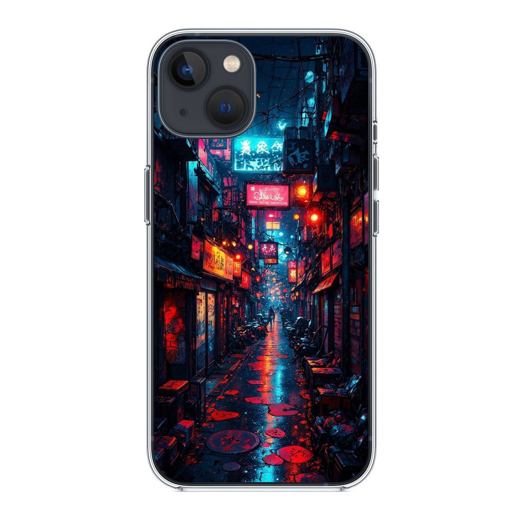 Neon Veins Of The Cyber City iPhone 14 / 14 Plus Case