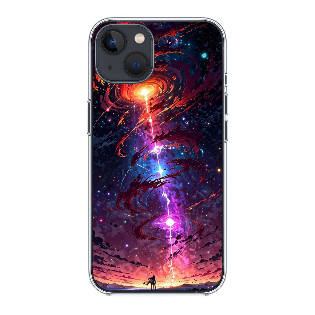 Stargazer at the Axis of Creation iPhone 14 / 14 Plus Case