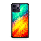 Abstract Multicolor Cubism Painting iPhone 15 Pro / 15 Pro Max Case