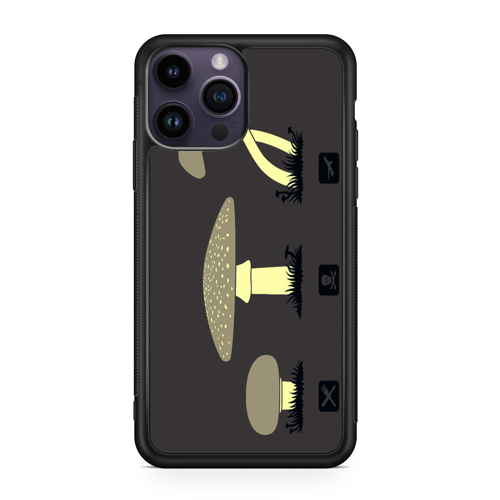 Mushroom Minimalism iPhone 15 Pro / 15 Pro Max Case