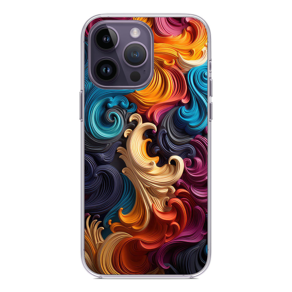The Dance of Abstract Waves iPhone 14 Pro / 14 Pro Max Case