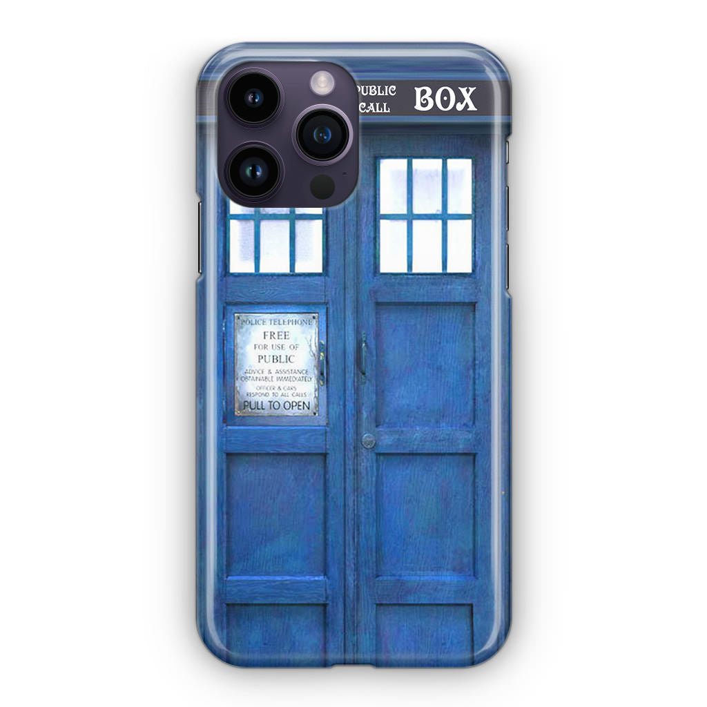 Blue Police Call Box iPhone 15 Pro / 15 Pro Max Case