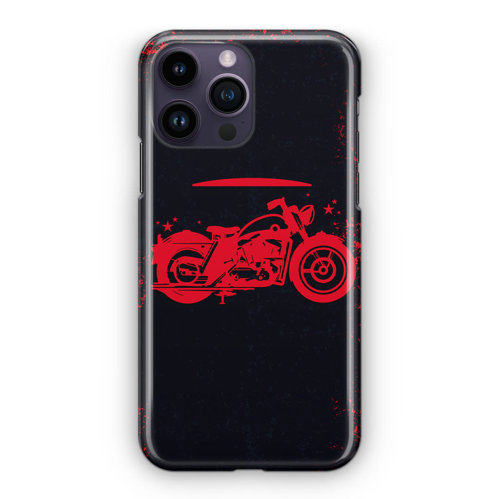 Motorcycle Red Art iPhone 15 Pro / 15 Pro Max Case
