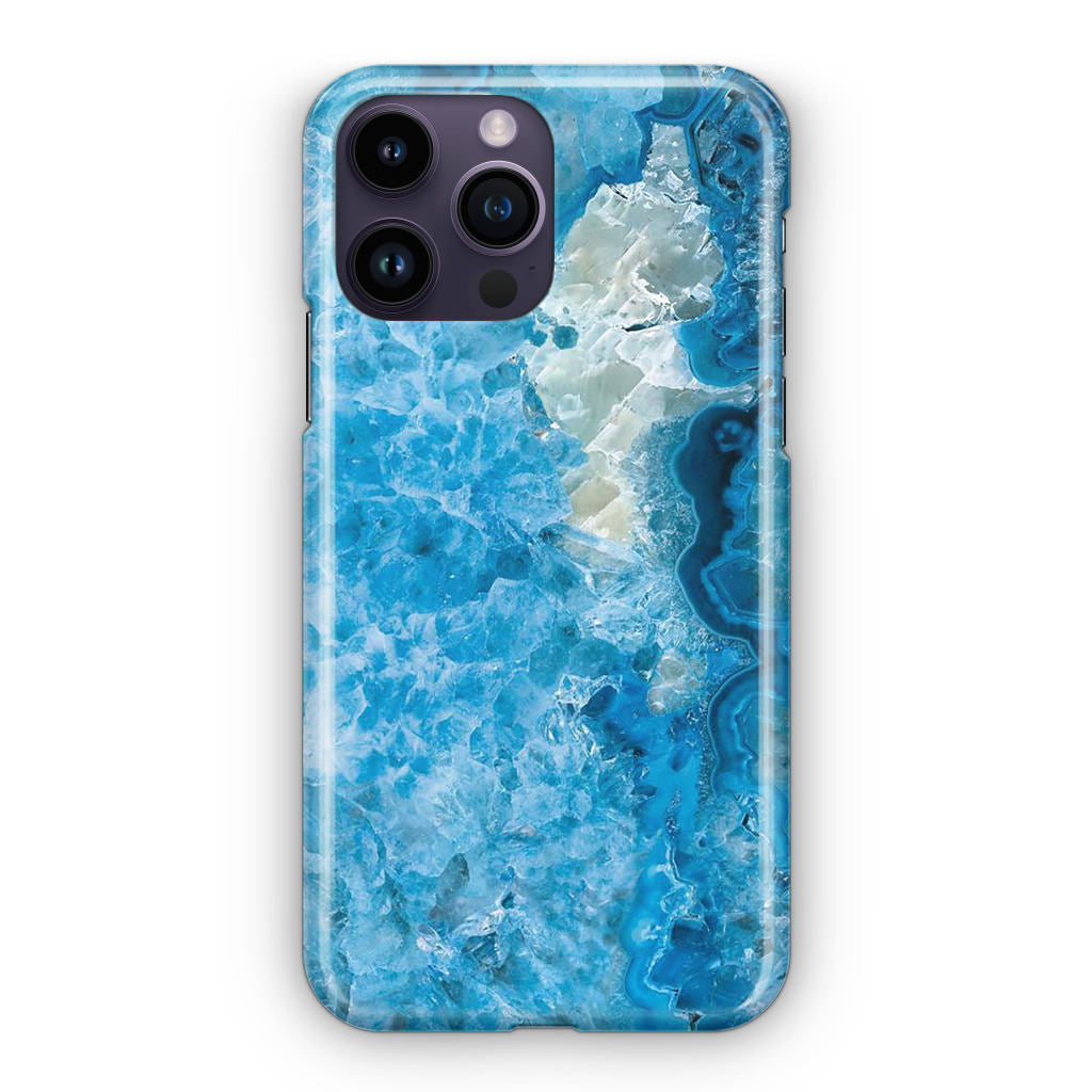 Navy Blue Marble iPhone 15 Pro / 15 Pro Max Case
