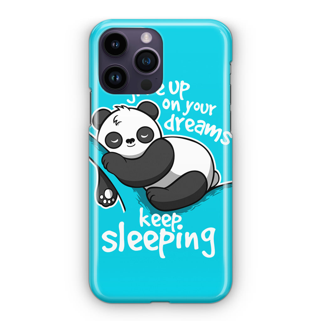 Panda Keep Sleeping iPhone 15 Pro / 15 Pro Max Case