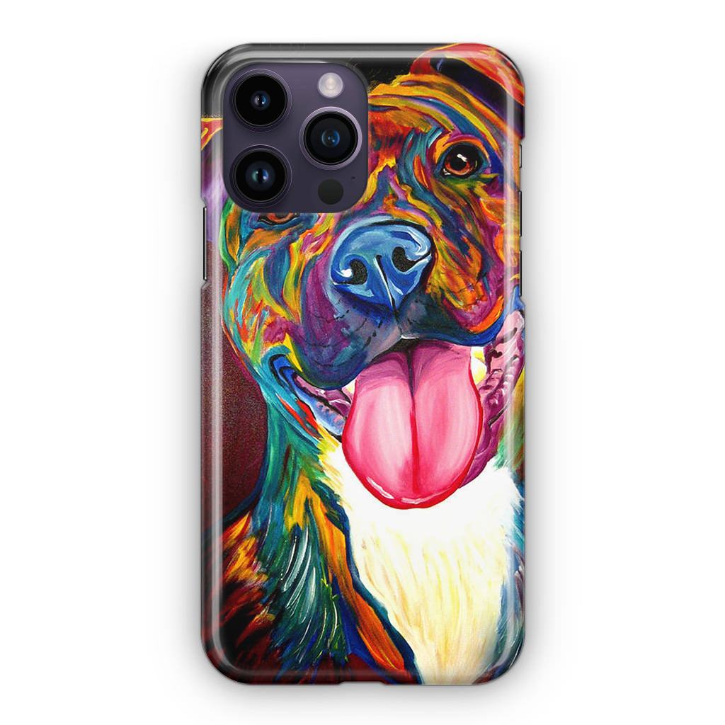 Pitbull Painting Art iPhone 15 Pro / 15 Pro Max Case