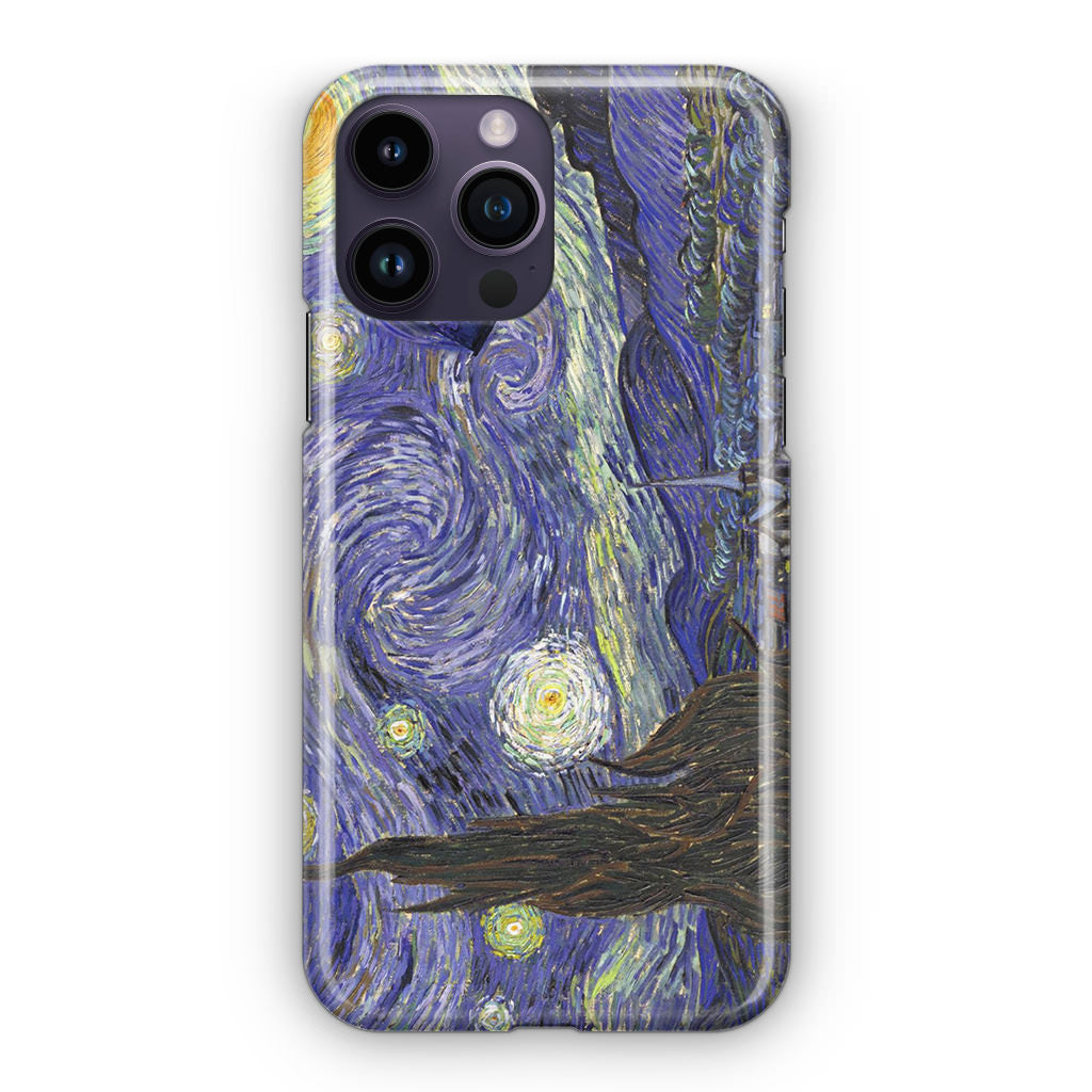 Dr Who Tardis In Van Gogh Starry Night iPhone 15 Pro / 15 Pro Max Case