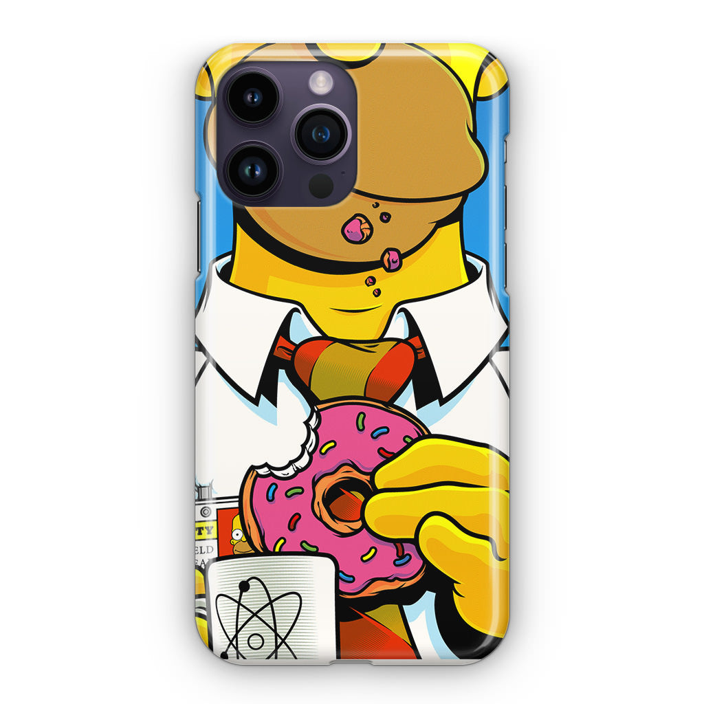 Homer Eats Donut iPhone 15 Pro / 15 Pro Max Case