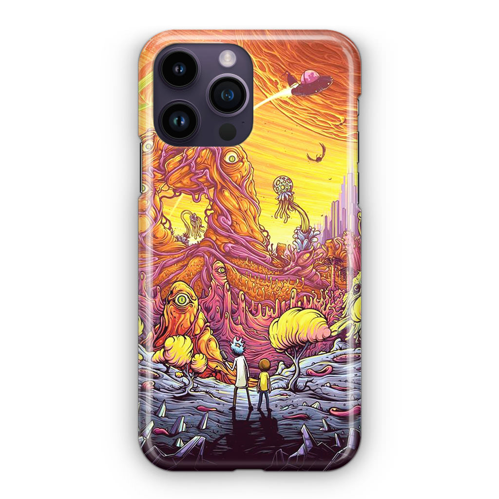 Rick And Morty Alien Planet iPhone 15 Pro / 15 Pro Max Case