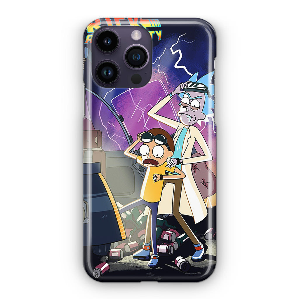 Rick And Morty Back To The Future iPhone 15 Pro / 15 Pro Max Case