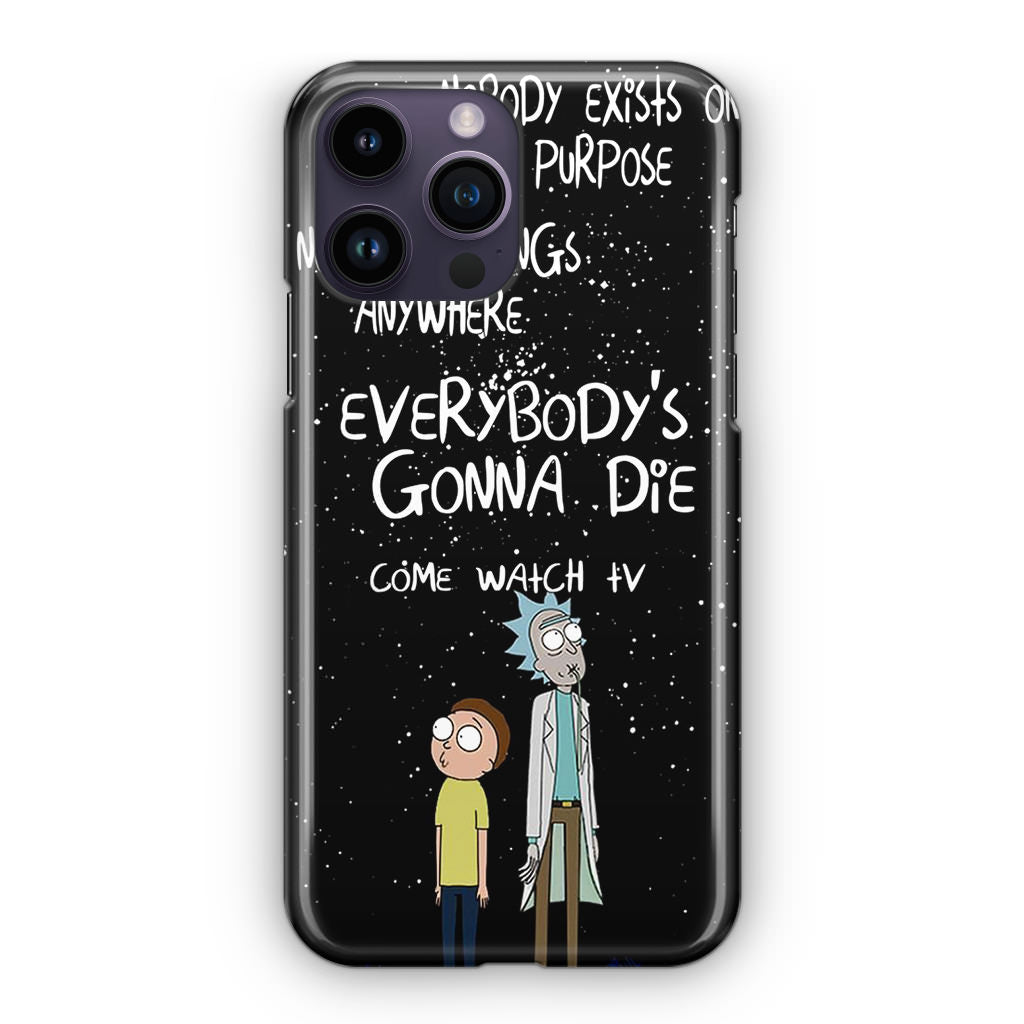 Rick And Morty Quotes iPhone 15 Pro / 15 Pro Max Case