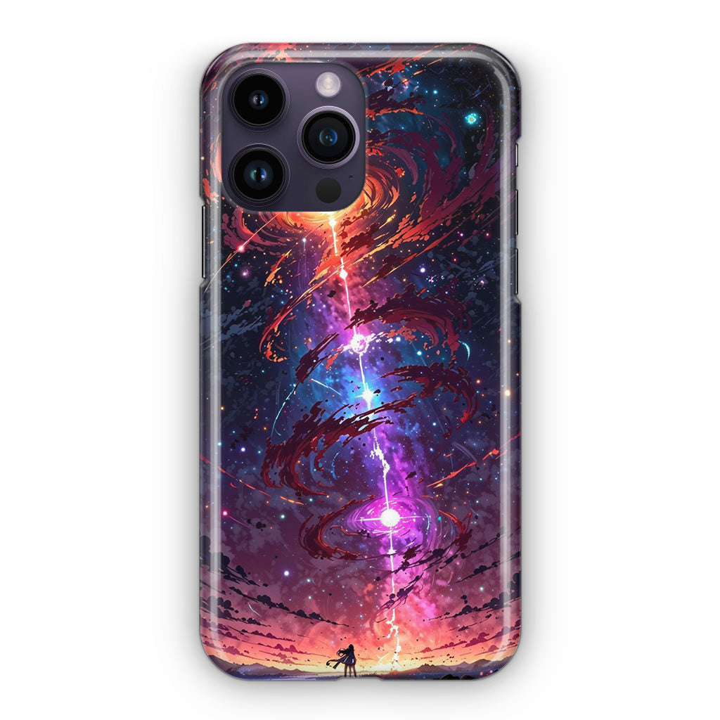 Stargazer at the Axis of Creation iPhone 14 Pro / 14 Pro Max Case