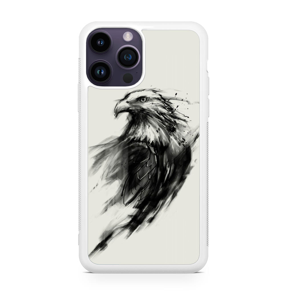 Eagle Art Black Ink iPhone 15 Pro / 15 Pro Max Case