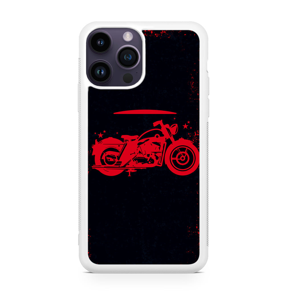 Motorcycle Red Art iPhone 15 Pro / 15 Pro Max Case