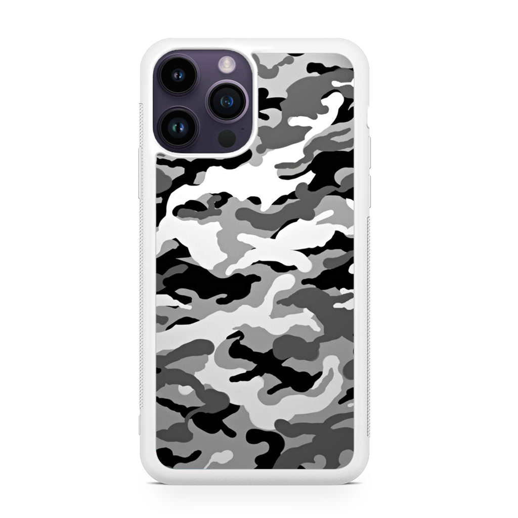 Winter Army Camo iPhone 15 Pro / 15 Pro Max Case