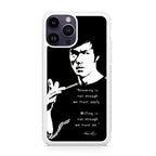 Bruce Lee Quotes iPhone 15 Pro / 15 Pro Max Case