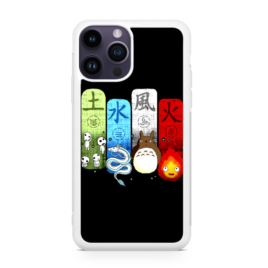 Ghibli Elemental Charms iPhone 14 Pro / 14 Pro Max Case