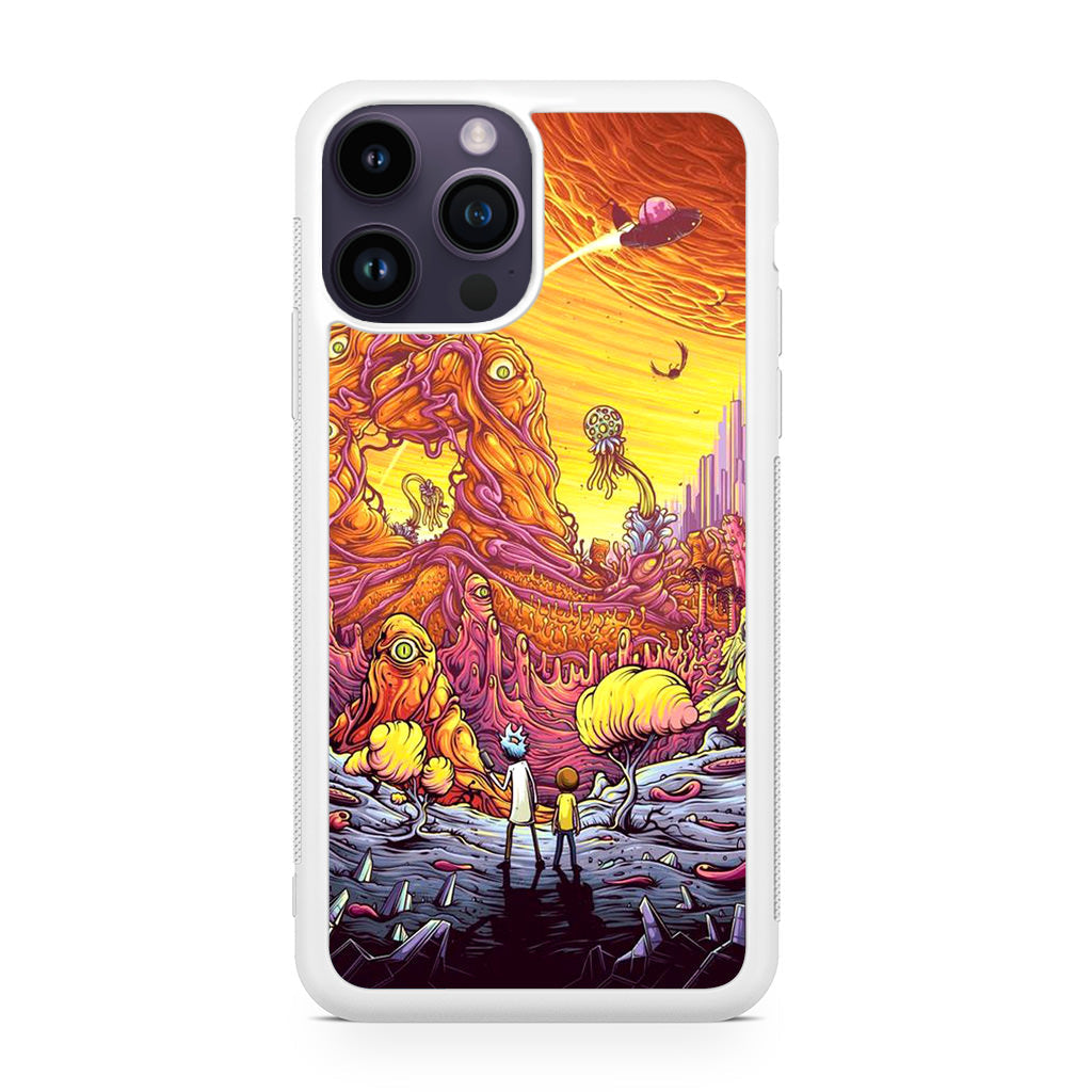 Rick And Morty Alien Planet iPhone 15 Pro / 15 Pro Max Case