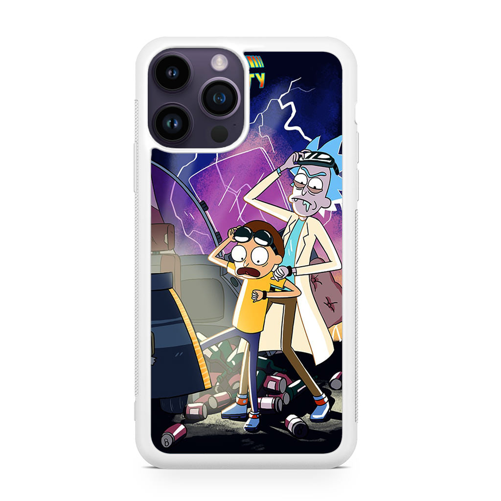 Rick And Morty Back To The Future iPhone 15 Pro / 15 Pro Max Case