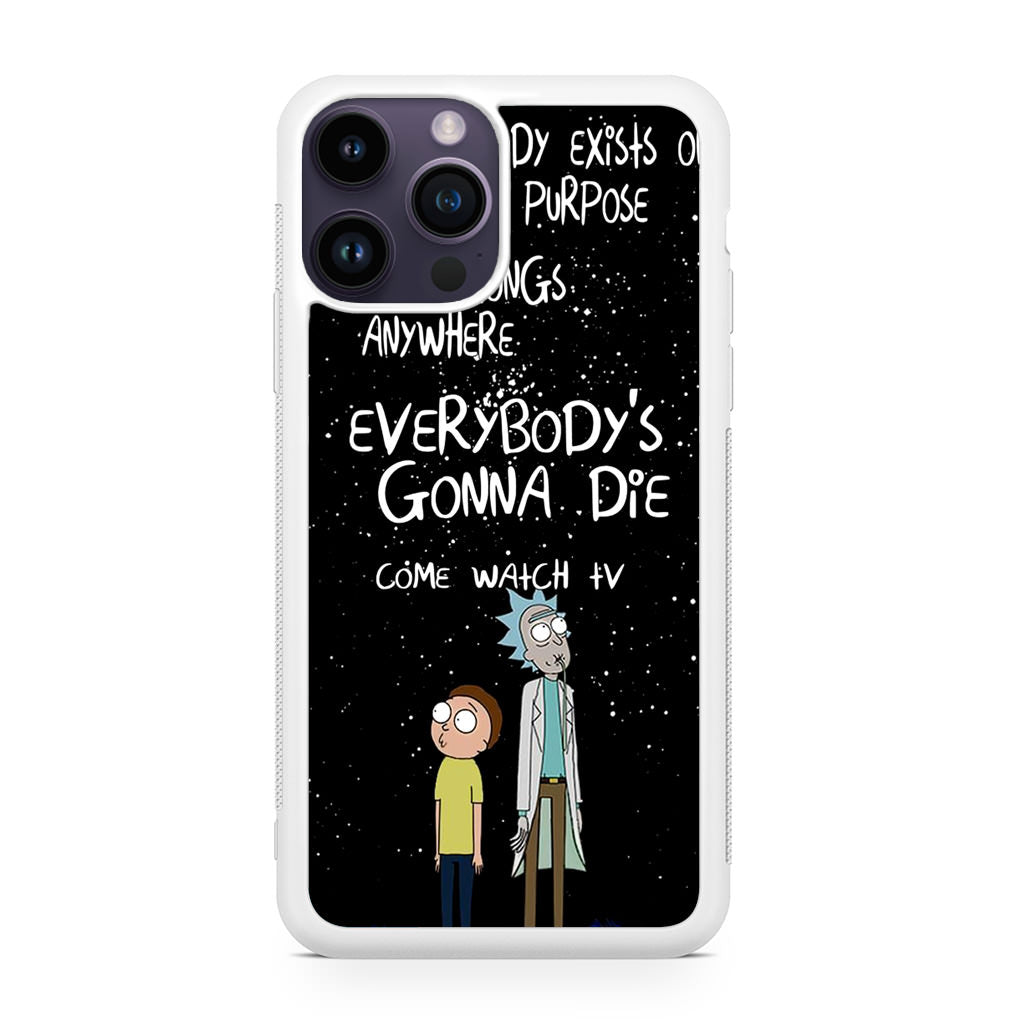 Rick And Morty Quotes iPhone 15 Pro / 15 Pro Max Case