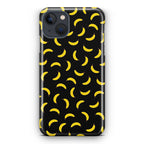Bananas Fruit Pattern Black iPhone 15 / 15 Plus Case