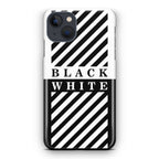 Black White Stripes iPhone 15 / 15 Plus Case