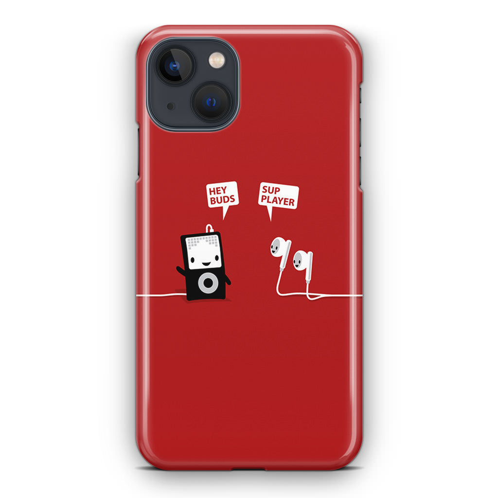 Funny Music Headphones Player Buds iPhone 15 / 15 Plus Case