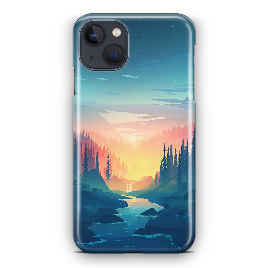 Sunset at The River iPhone 15 / 15 Plus Case