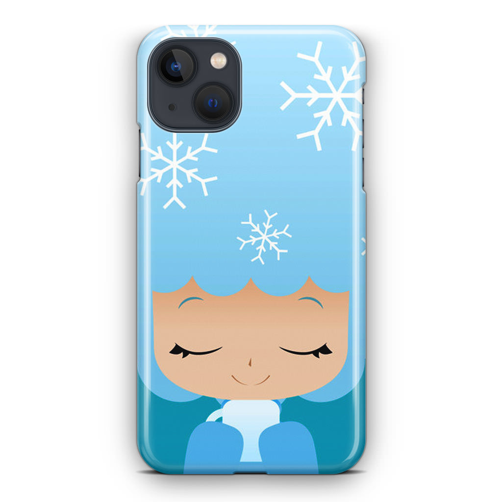 Winter Afro Girl iPhone 15 / 15 Plus Case