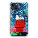 Dog Lying Under Starry Night Van Gogh iPhone 15 / 15 Plus Case