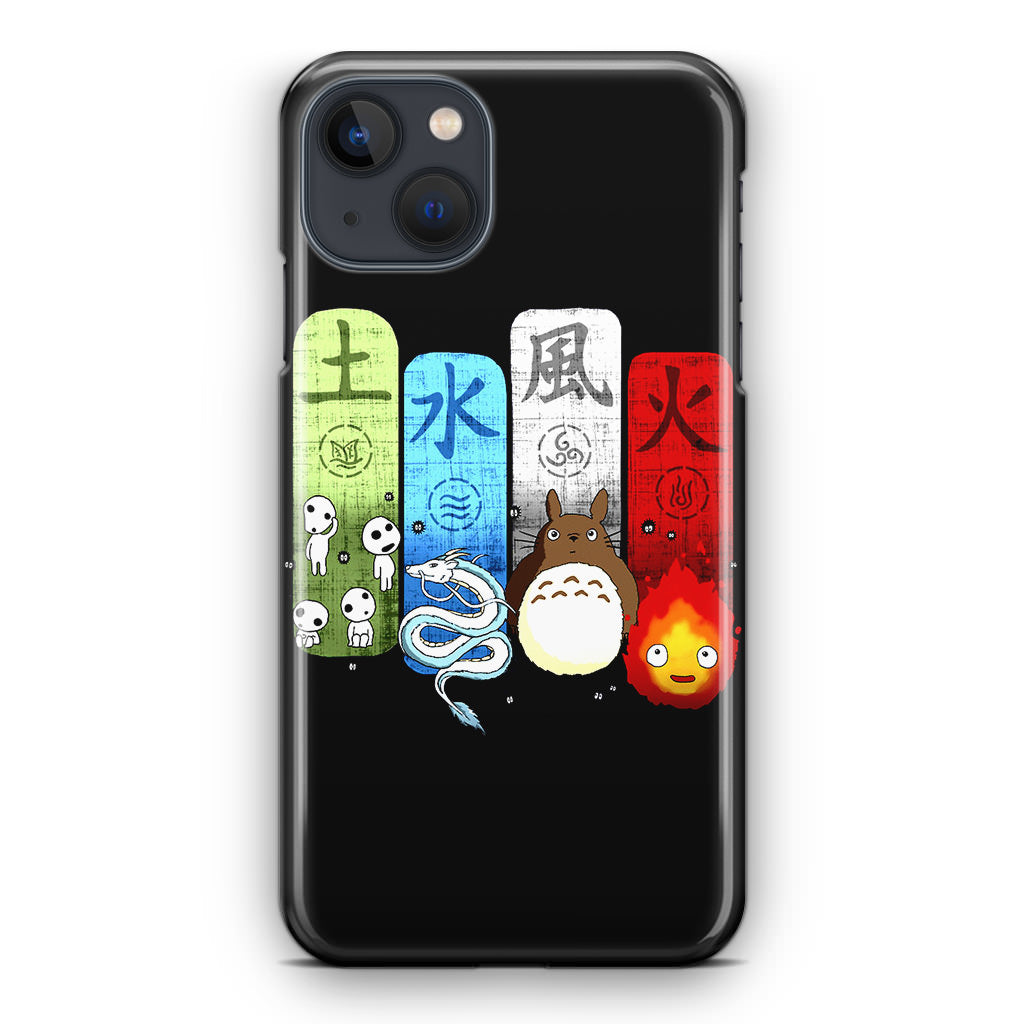 Ghibli Elemental Charms iPhone 15 / 15 Plus Case