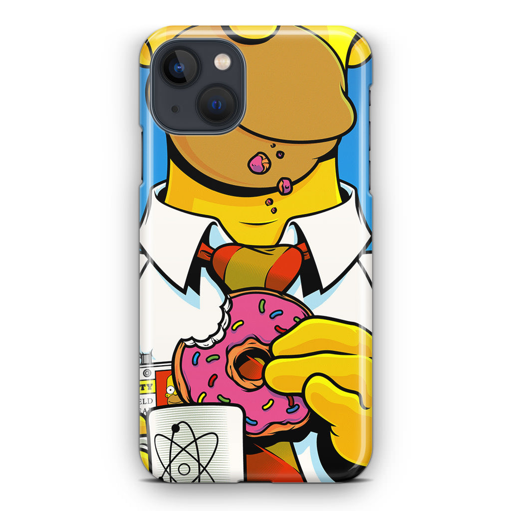 Homer Eats Donut iPhone 15 / 15 Plus Case